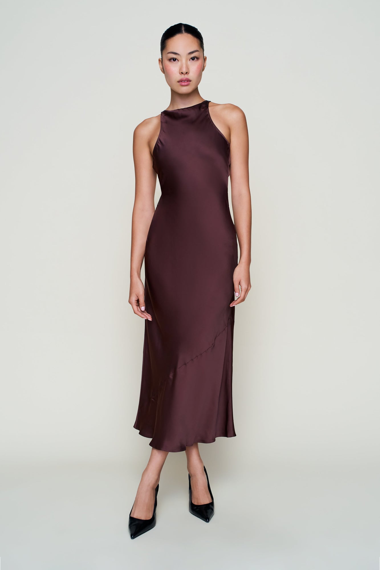 Womens | Lina Midi Dress | Dark Chocolate