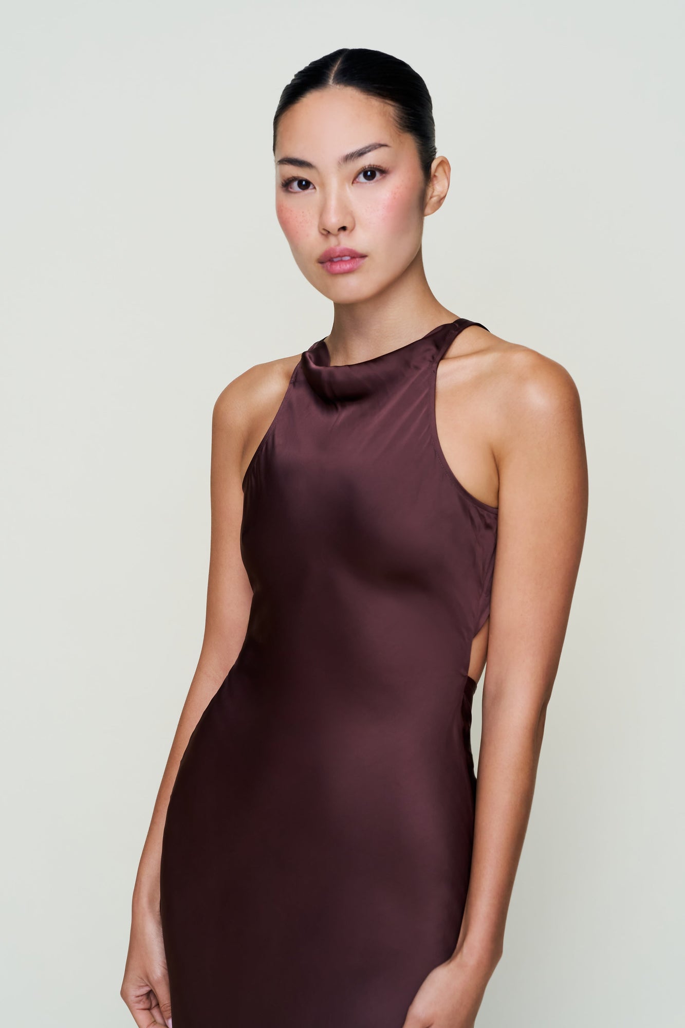 Womens | Lina Midi Dress | Dark Chocolate