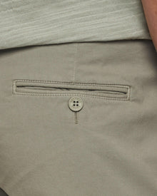 Cliff Grey Mid-Length Cotton Twill Shorts | Cliff Grey