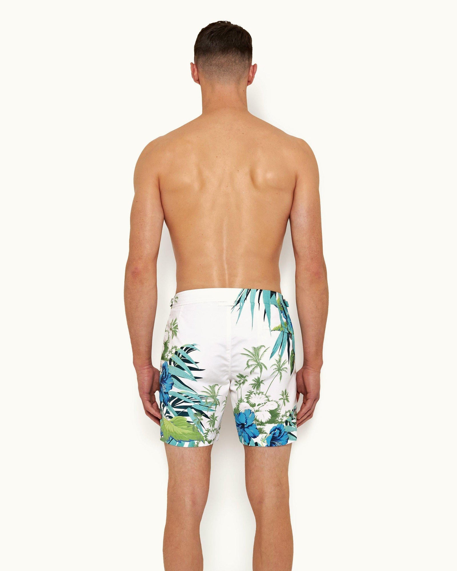 Cloud Islet Print Mid-Length Swim Shorts | Cloud