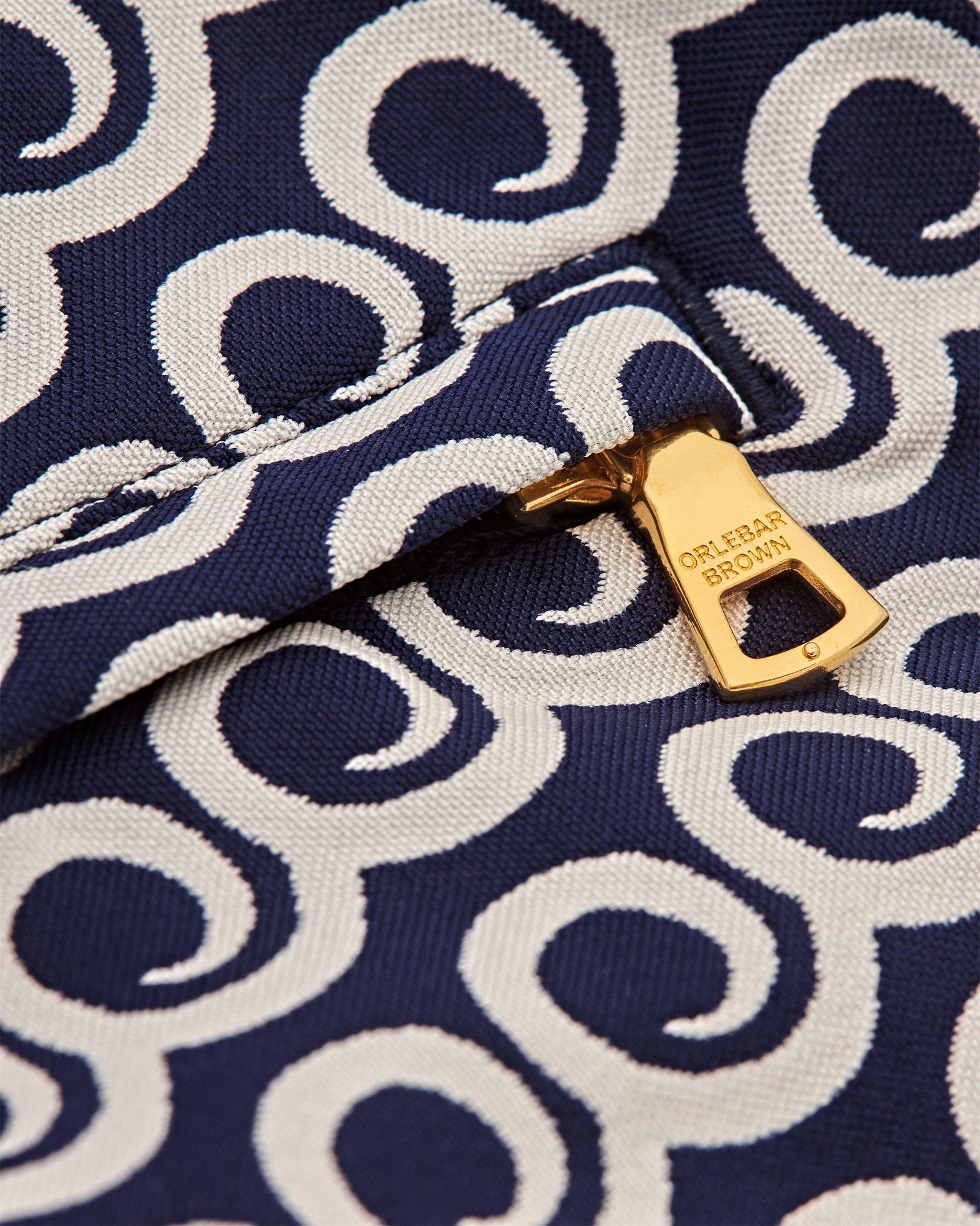 Bulldog Midnight Navy Lacuna Jacquard Mid-Length Swim Shorts | Midnight Navy