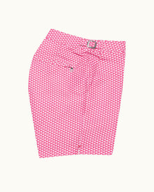 Pax Print Mid-Length Swim Shorts Woven In France in Wham colour | Wham