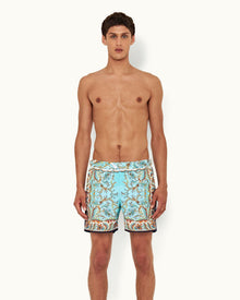 Bulldog Multicolour Paisley Mid-Length Swim Shorts | Multicolour