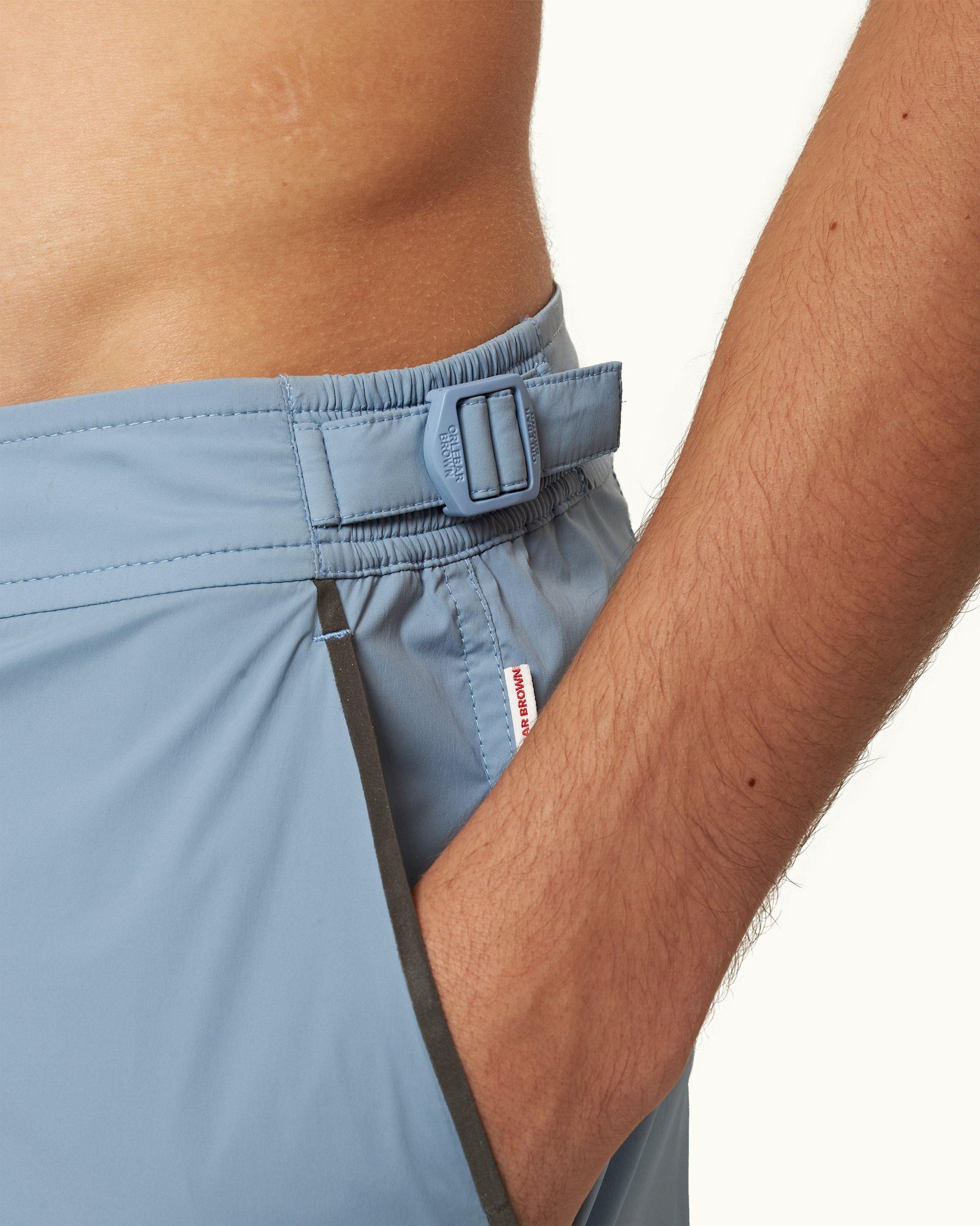 Bulldog Sport Mid-Length Swim Shorts In Blue Ash | Blue Ash