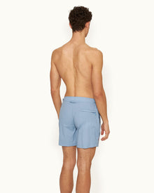 Bulldog Sport Mid-Length Swim Shorts In Blue Ash | Blue Ash
