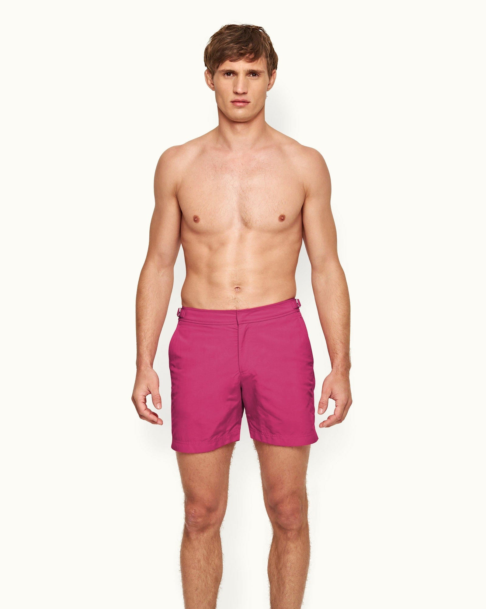Mid-Length Swim Short In Sunset Pink | Sunset Pink