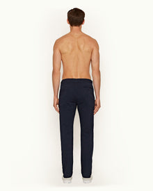 Campbell Navy Slim Fit Stretch Chinos | Navy