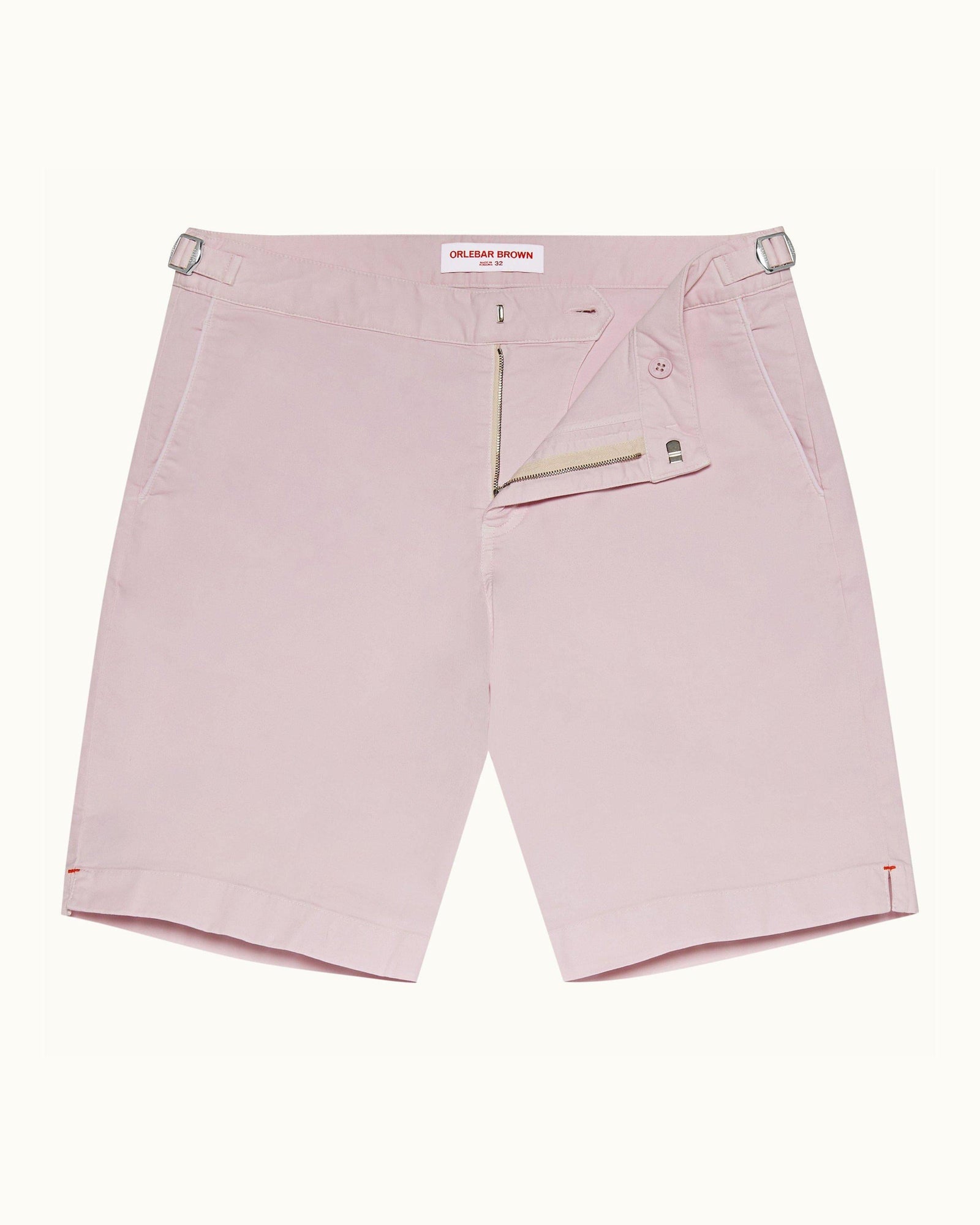 Conch Pink Longest-Length Cotton Twill Shorts | Conch Pink