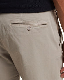 Seal Grey Tailored Fit Stretch-Cotton Chinos | Seal Grey