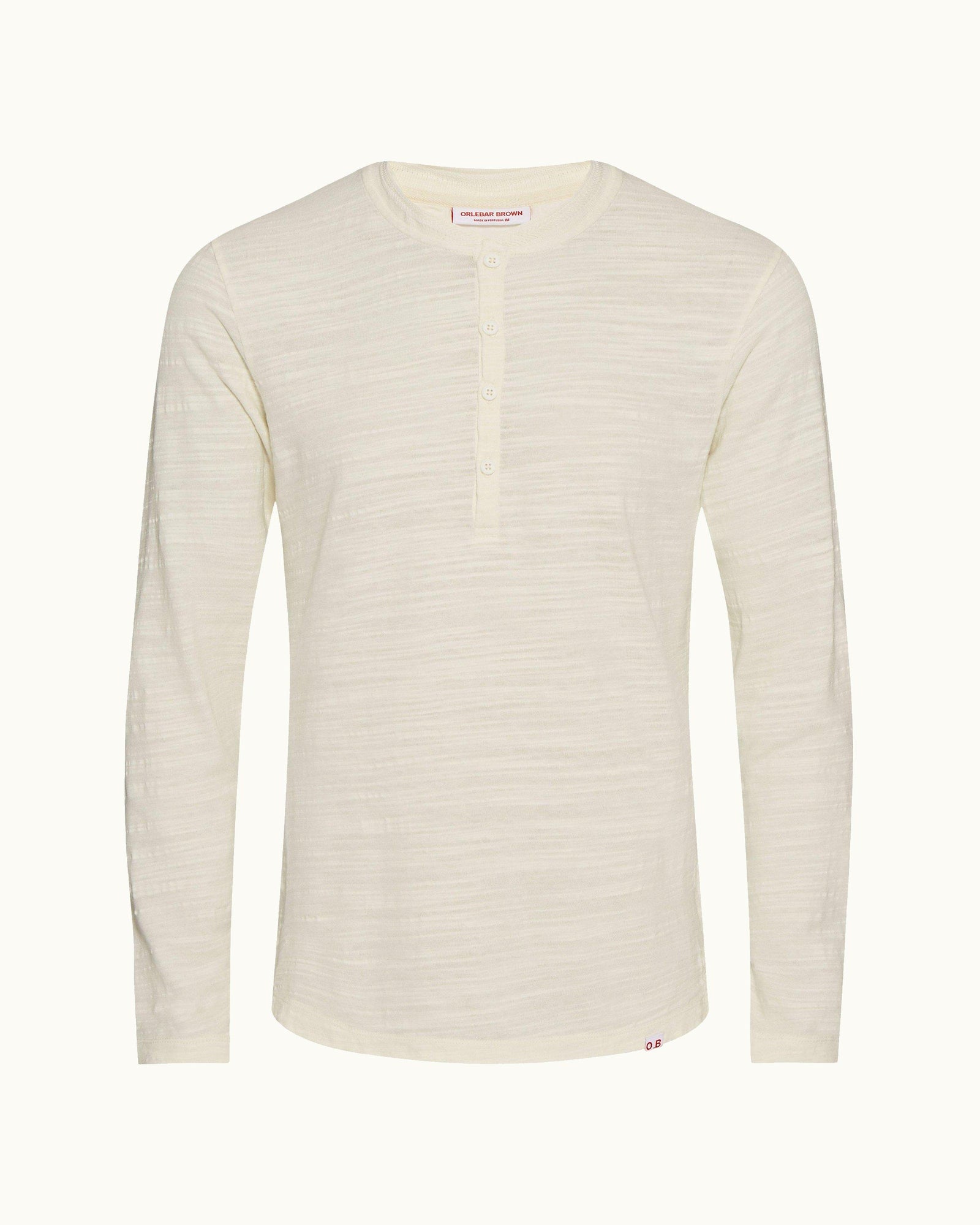 White Sand Classic Fit Garment Dye Long-Sleeve T-shirt | White Sand