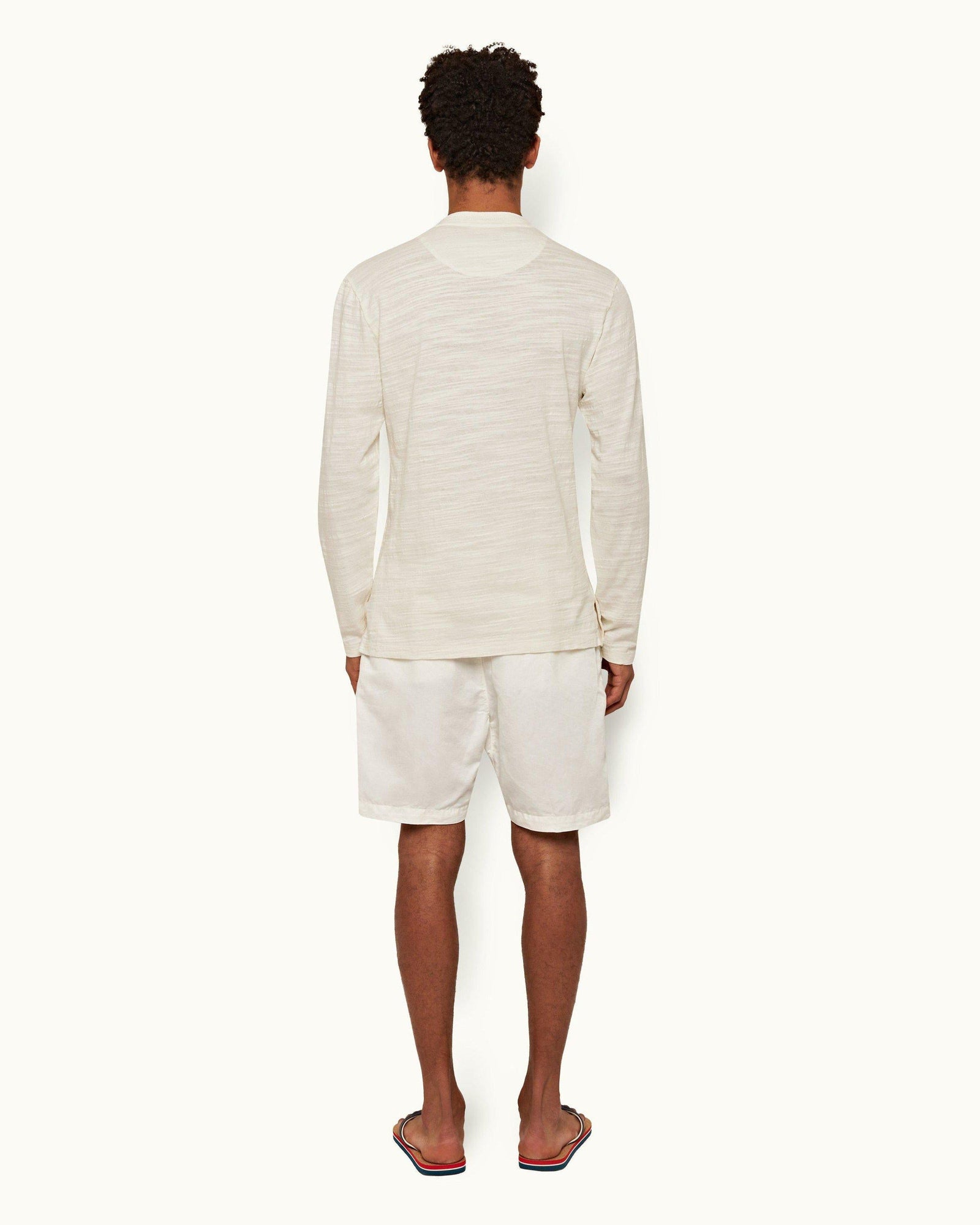 White Sand Classic Fit Garment Dye Long-Sleeve T-shirt | White Sand