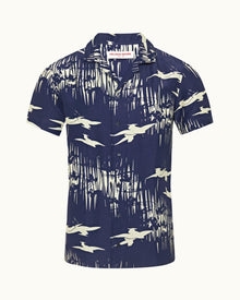 Hibbert Midnight Navy/Sea Mist Living Dream Capri Collar Shirt | Midnight Navy/Sea Mist