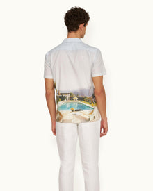 Hibbert Kaufmann Cocktail Photographic Print Classic Fit Capri Collar Shirt | Kaufmann Cocktail