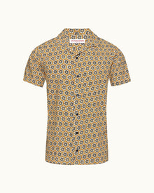 Hibbert Mango Roseate Print Classic Fit Capri Collar Shirt | Mango