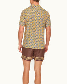 Hibbert Mango Roseate Print Classic Fit Capri Collar Shirt | Mango