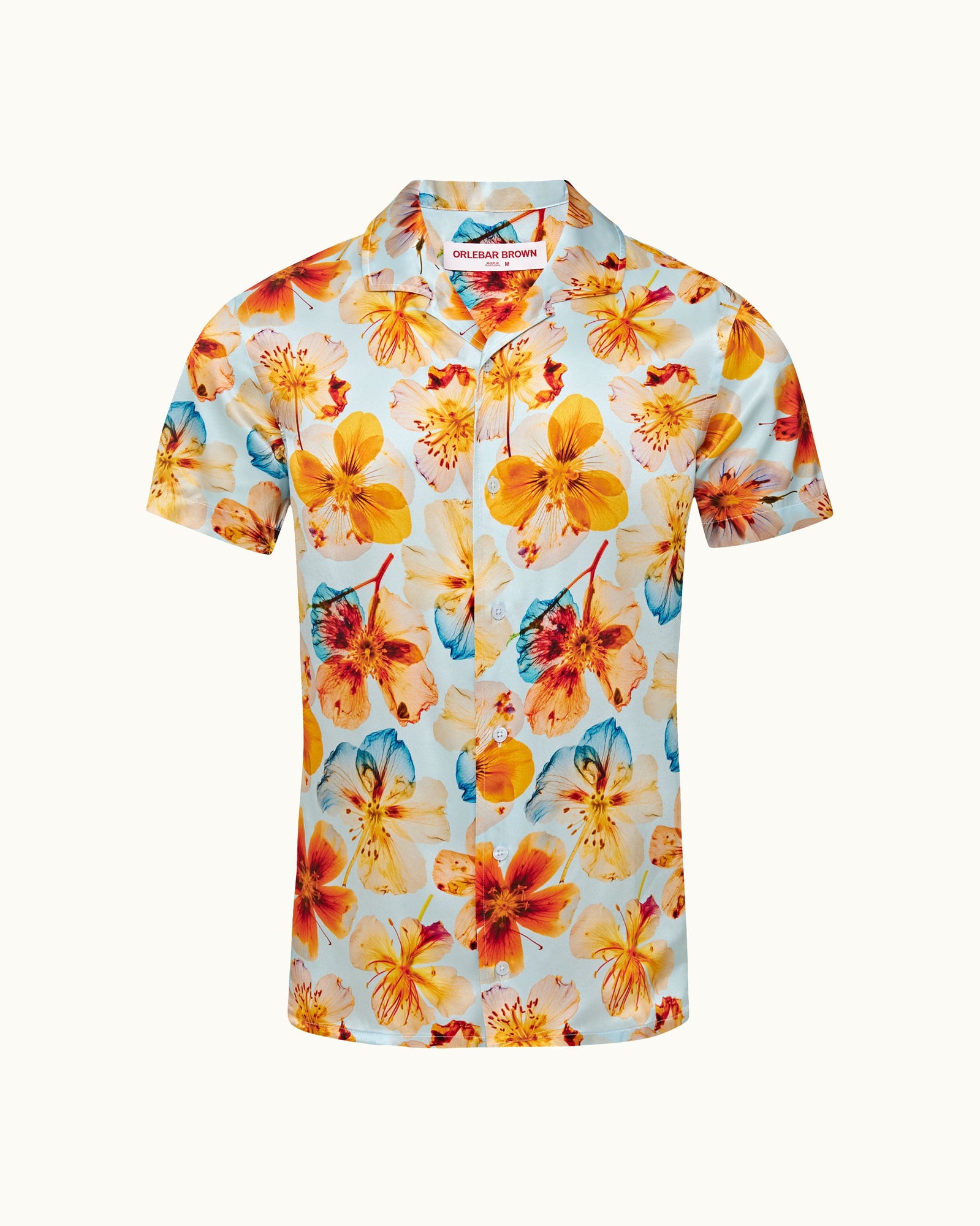 Men | Hibbert Silk Shirt | Springwater Blue