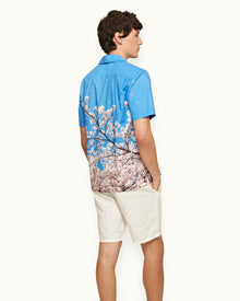 Maitan Blossom Photographic Print Relaxed Fit Capri Collar Shirt | Blossom