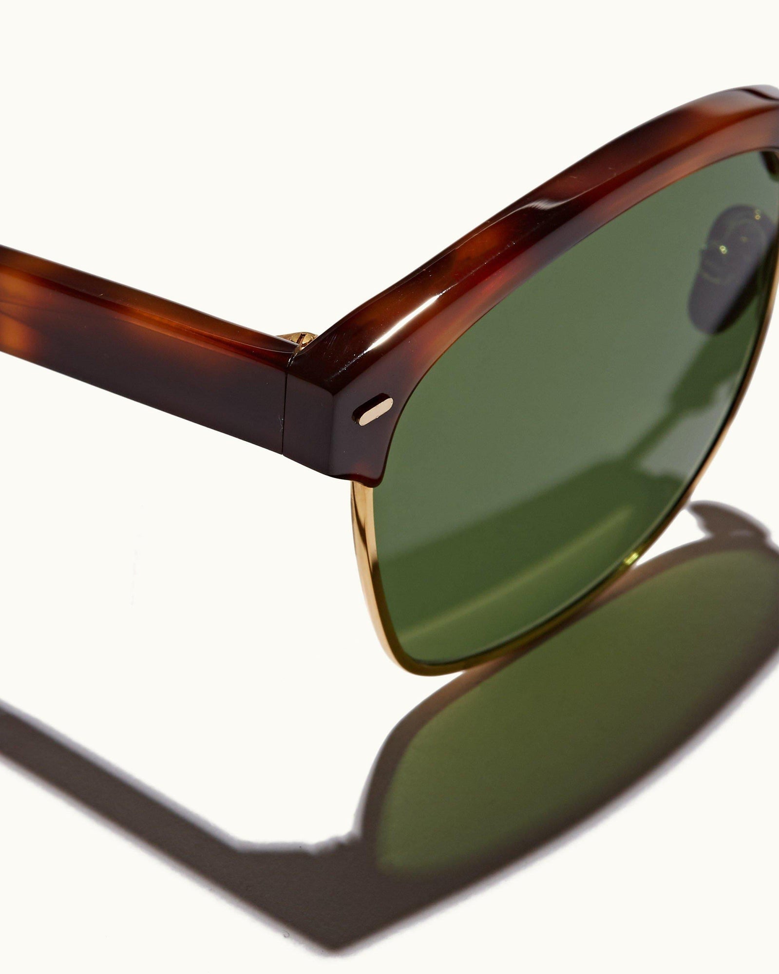Matira Tortoiseshell Half-Wire Sunglasses | Tortoise Shell