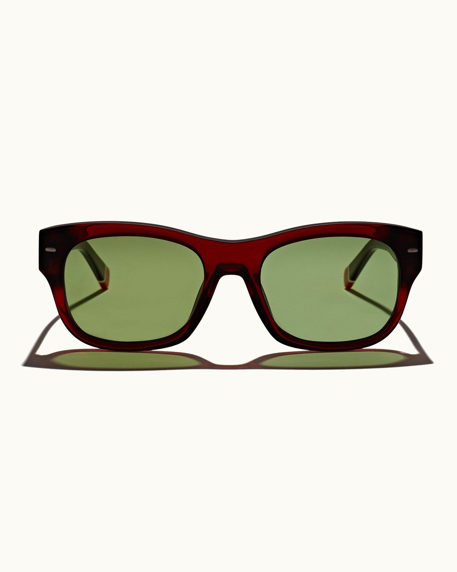 Nerano Burgundy D Frame Sunglasses | Burgundy