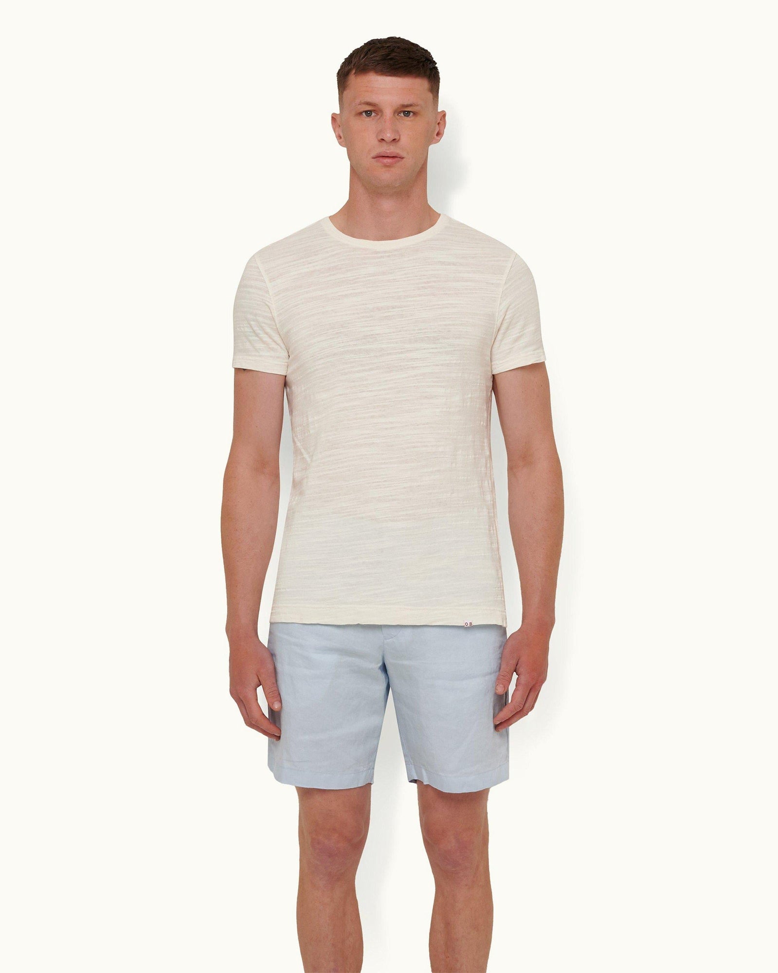 Men | Norwich Linen Short | Ice Blue