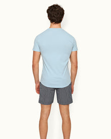 Ob-T Island Sky Tailored Fit Crewneck Cotton T-shirt | Island Sky