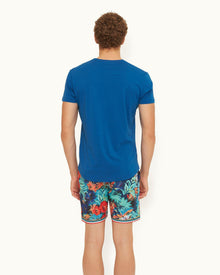 Ob-T Signal Blue Tailored Fit Crew Neck Organic Cotton T-Shirt | Signal Blue