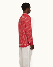 Vermillion/Sea Mist Bandana Relaxed Fit Overhead Shirt | Vermillion/Sea Mist