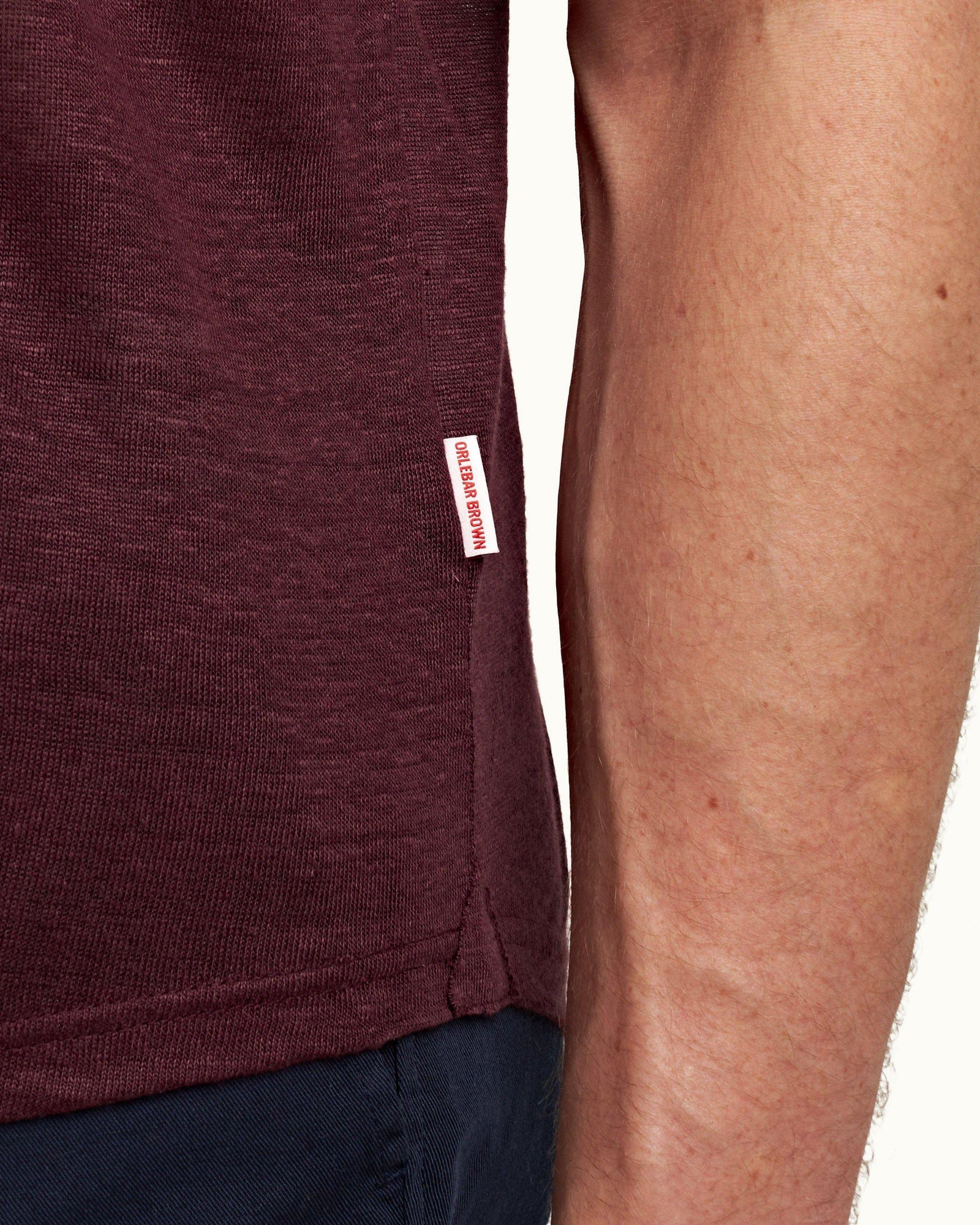 Sebastian Linen Port Tailored Fit Linen Polo Shirt | Port