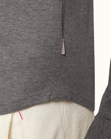 Cinder Tailored Fit Long-Sleeve Cotton-Silk Polo Shirt | Cinder