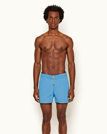 Setter Bright Sky Blue Shorter-Length Swim Shorts | Bright Sky