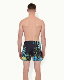 Night Iris Islet Print Shorter-Length Swim Shorts | Night Iris