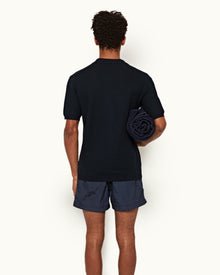 Night Iris/Black Solana Shorter-Length Swim Shorts | Night Iris/Black