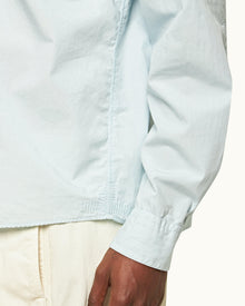 Powdered Sky Relaxed Fit Overhead Organic Cotton Shirt | Powdered Sky