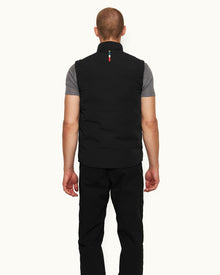 Teton Black Down-fill Quilted Gilet | Black