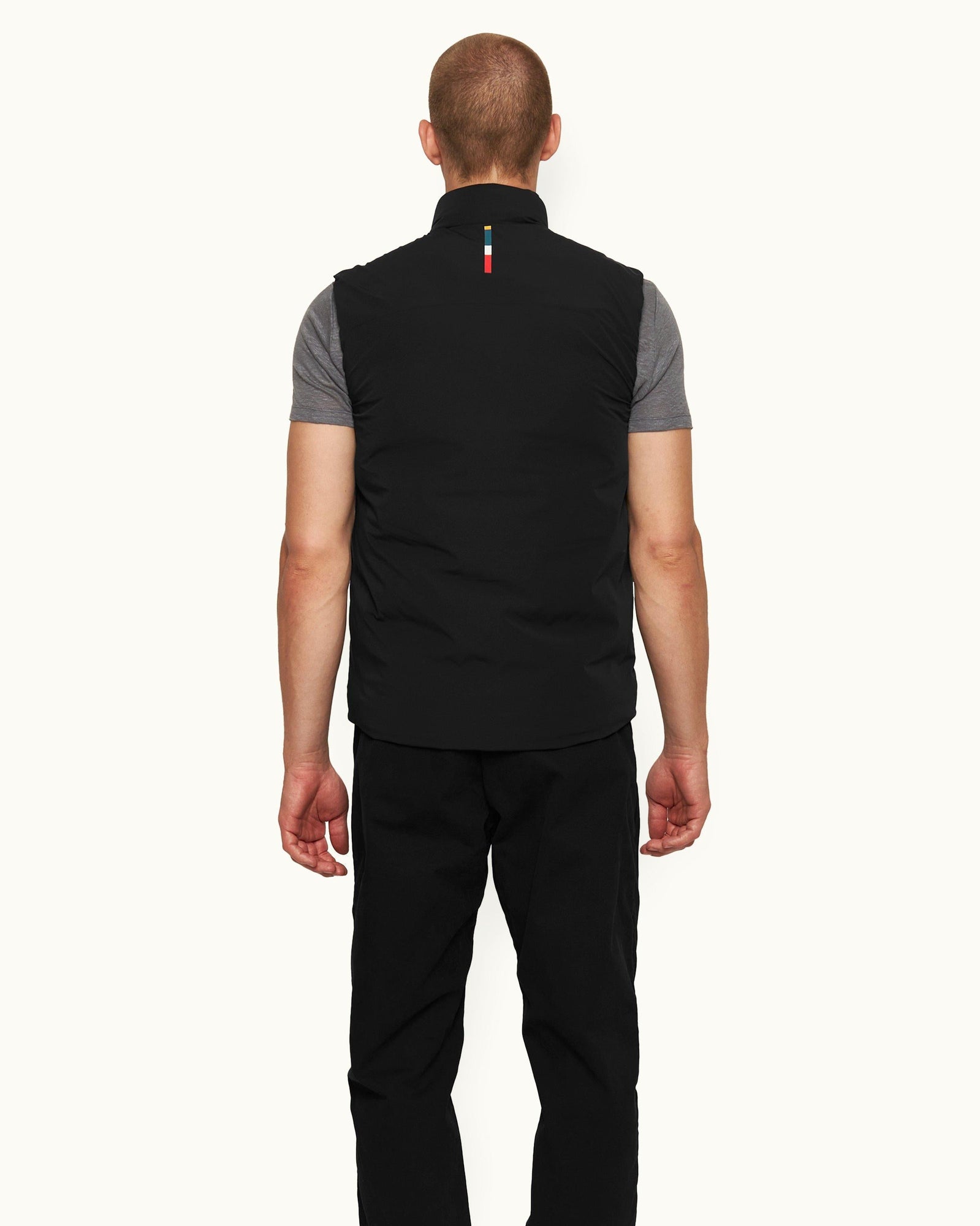 Teton Black Down-fill Quilted Gilet | Black