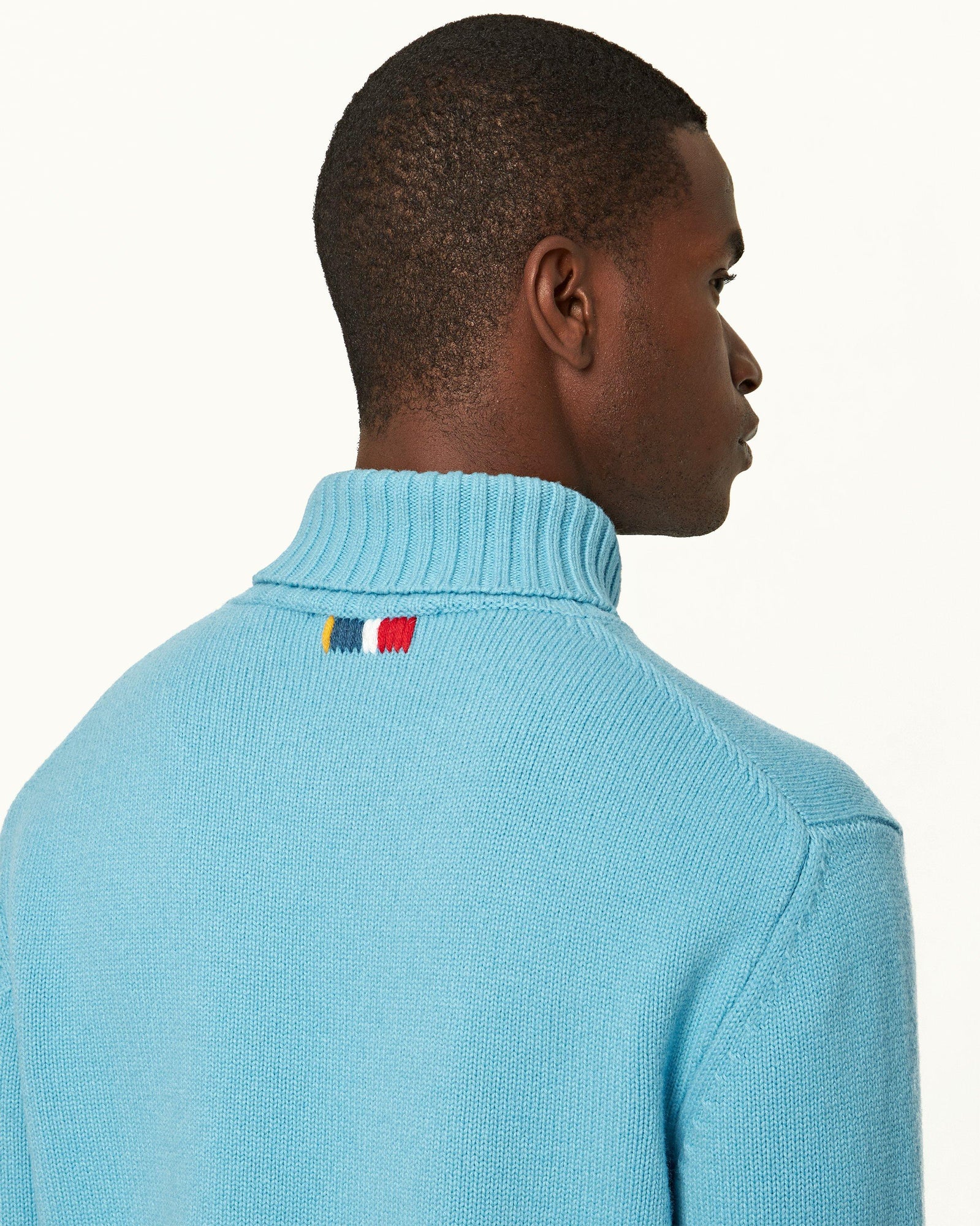 Coastline Tailored Fit Merino-Cashmere Roll Neck Jumper | Coastline