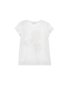 Girls | Beach Time Jersey T-Shirt | White/Red