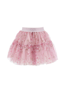 Girls | Floral Tulle Skirt | FairyTale Pink