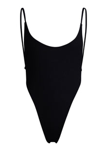 Oasis Rib One Piece Swimsuit | Dark Seas Black