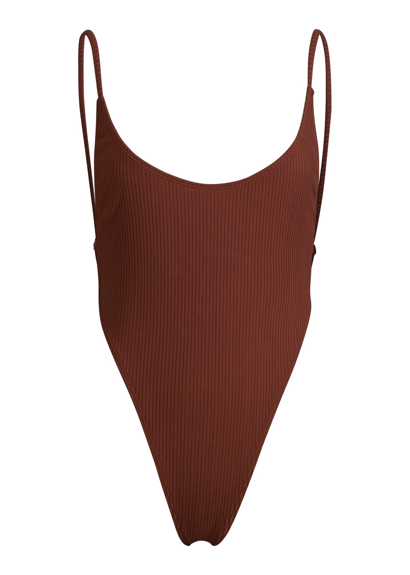 Oasis Rib One Piece Swimsuit | Skinny Dip Brown