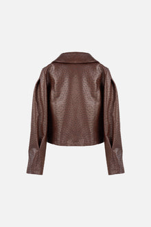 Oliver Ostrich Jacket | Mahogany