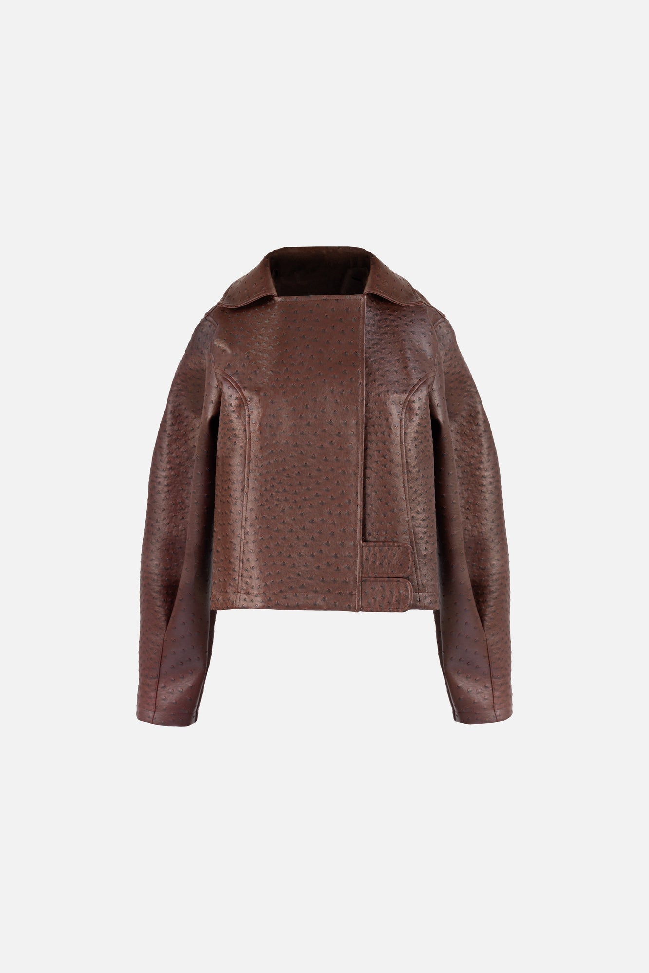 Oliver Ostrich Jacket | Mahogany