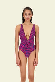 The Olivia One Piece | Fig Plaid