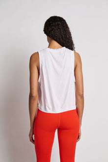 Women | Love & Sports | Ombre Love & Soul Muscle Tank | White