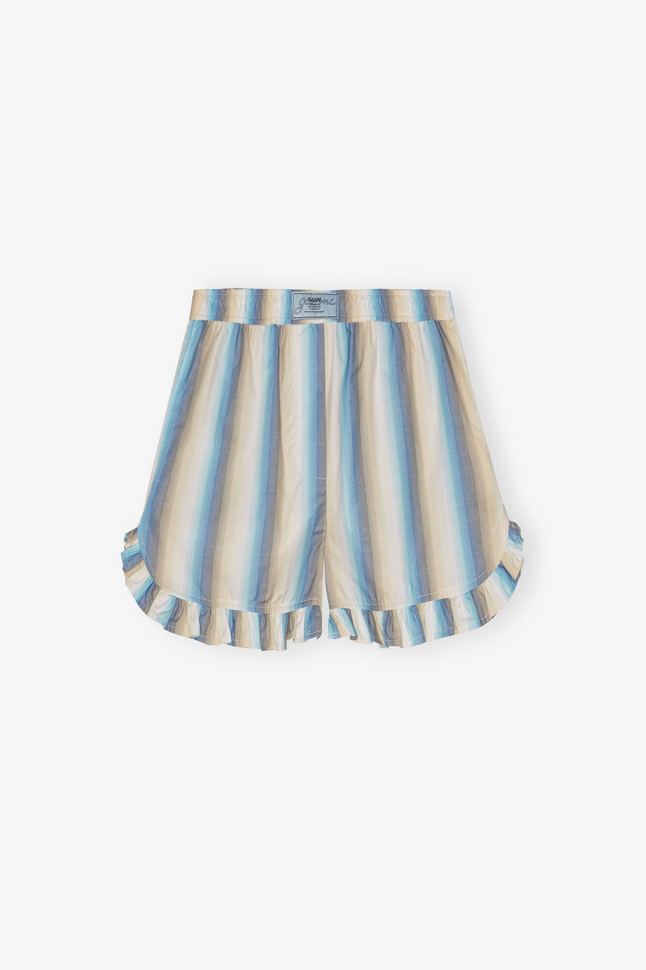 Ombre Stripe Ruffle Shorts | Multicolour