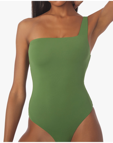 One Shoulder One Piece | Court Green