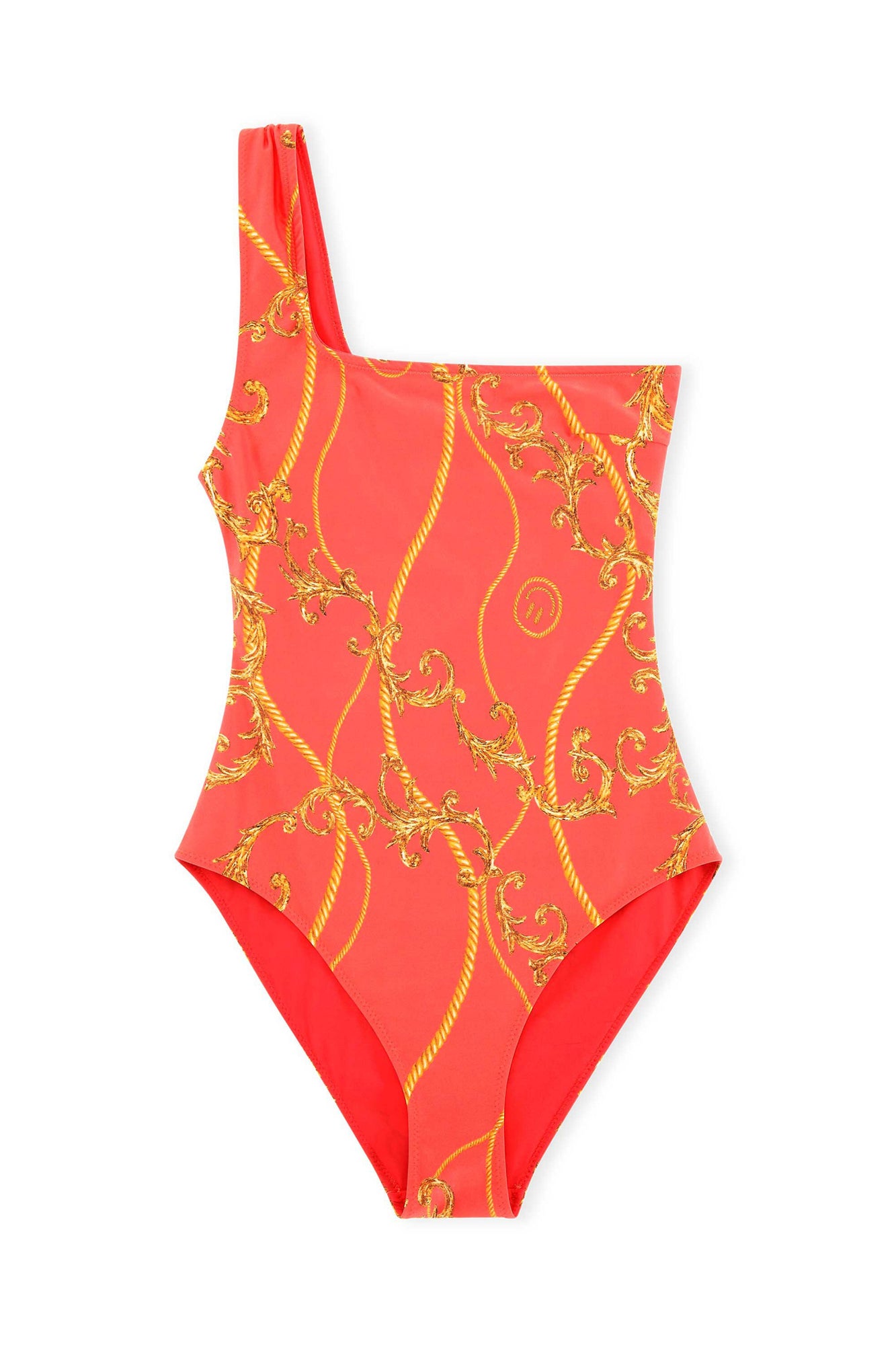 One Shoulder Swimsuit | High Risk Red