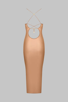 Midi Open Back Dress - French Kiss Light | Sienna