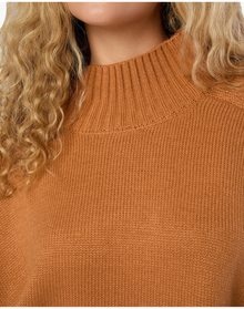 Oversized Funnel Neck Sweater | Camel
