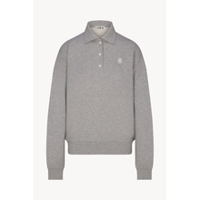 Oversized Polo Sweatshirt | Heather Grey